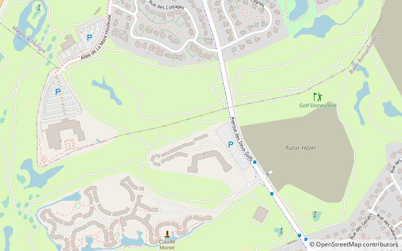 Golf Disneyland location map