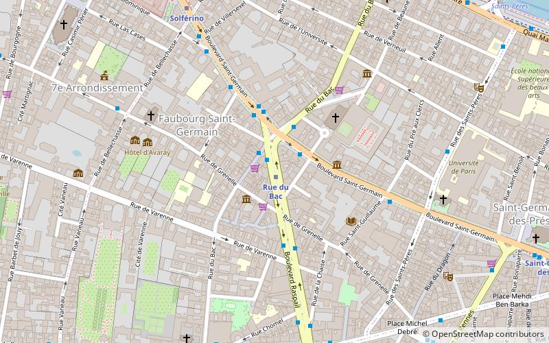 Rue du Bac location map