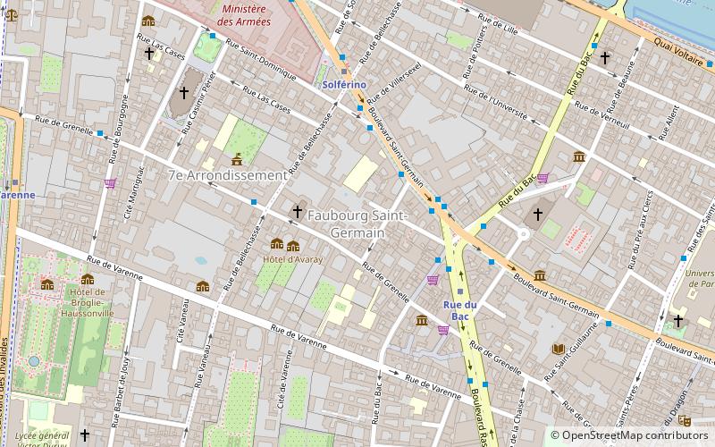 faubourg saint germain paryz location map