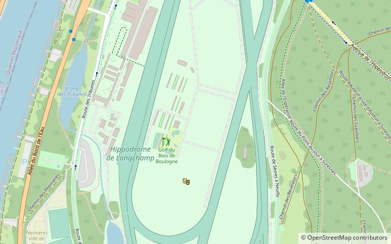 abbaye royale de longchamp paris location map