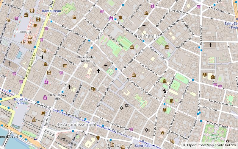 Rue des Francs-Bourgeois location map