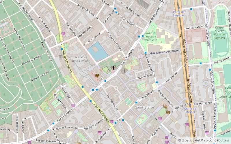 Charonne quarter location map