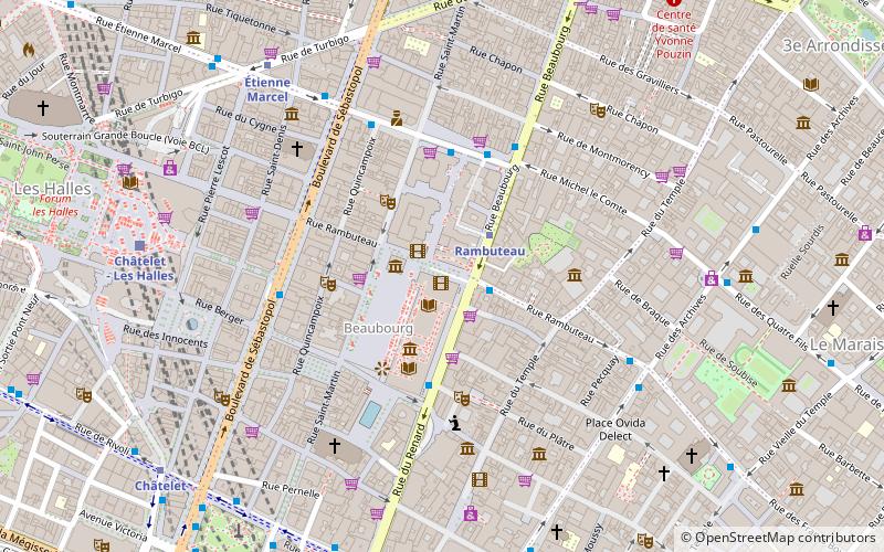 rue rambuteau paris location map