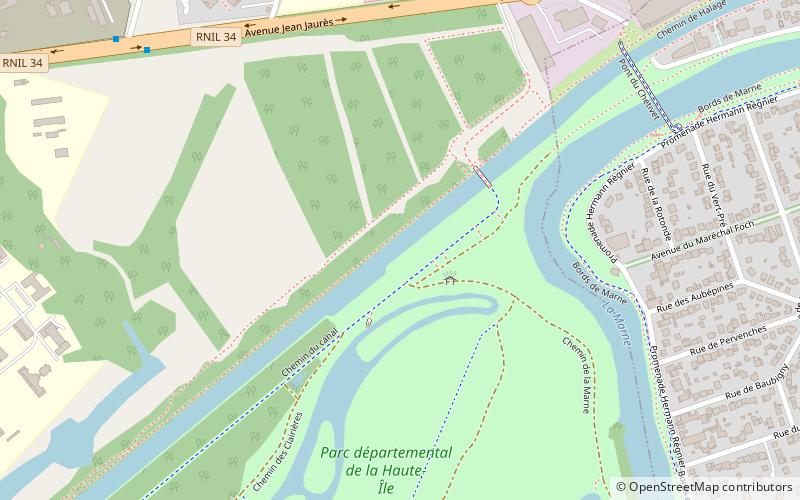 Canal de Chelles location map
