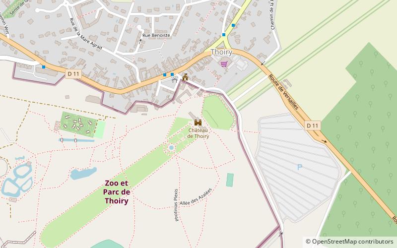 Schloss Thoiry location map