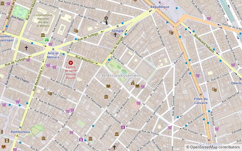 3. dzielnica Paryża location map