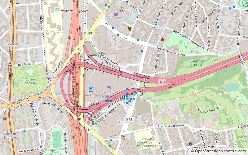 Bagnolet location map