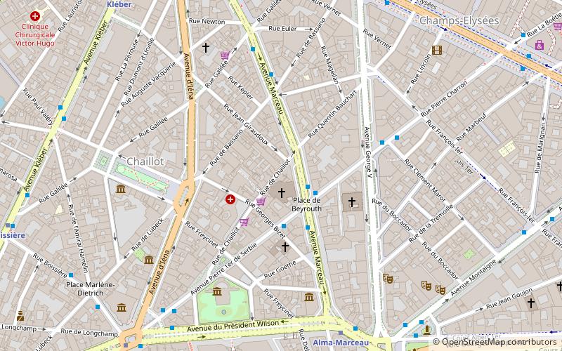 eglise saint pierre de chaillot paris location map