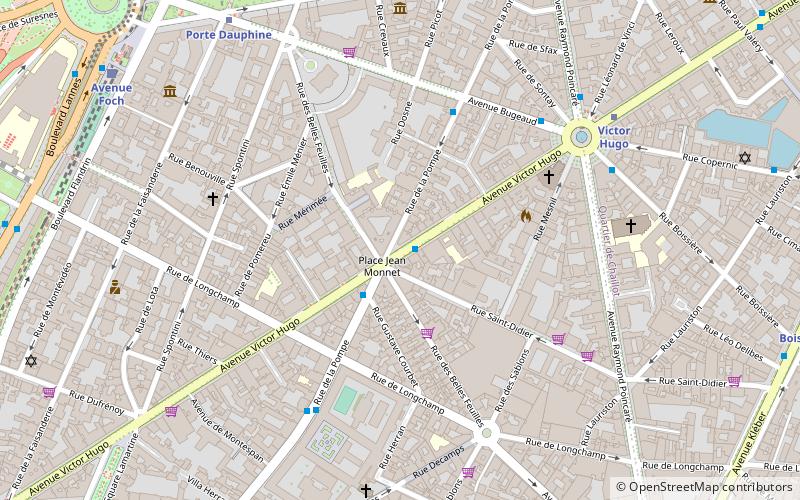 Rue de la Pompe location map
