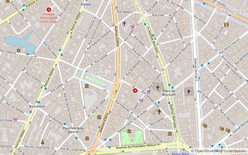 Avenue d’Iéna location map