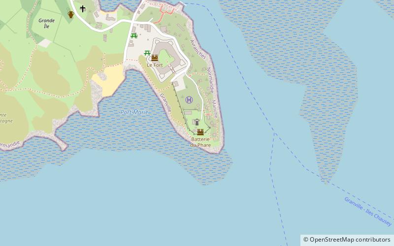Phare de Chausey location map
