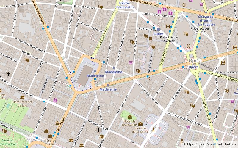 boulevard de la madeleine paris location map