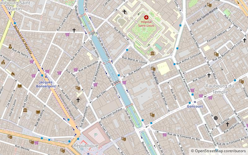 Rue Alibert location map