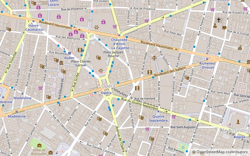 Boulevard des Capucines location map