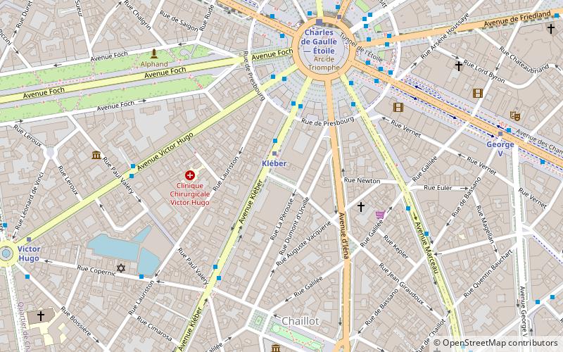 Avenue Kléber location map