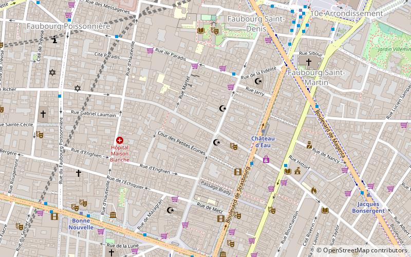 Rue du Faubourg-Saint-Denis location map