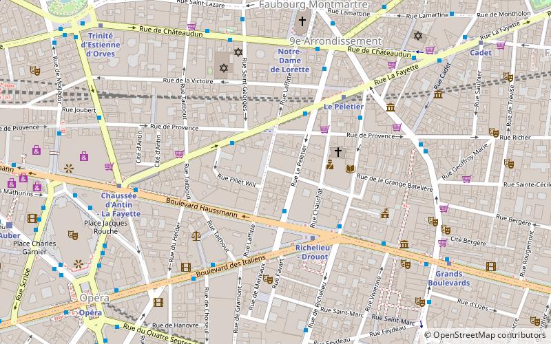 Rue Laffitte location map