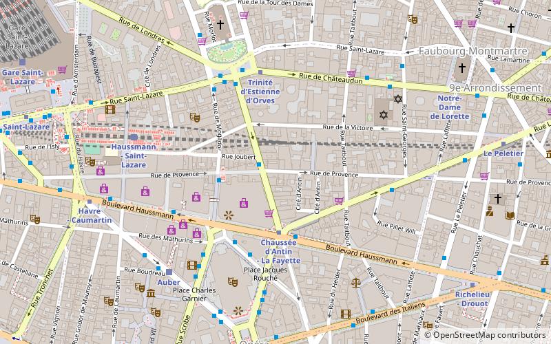Rue de la Chaussée-d'Antin location map