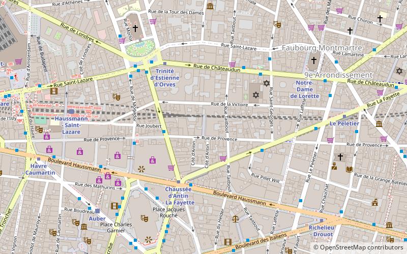 Rue de Provence location map
