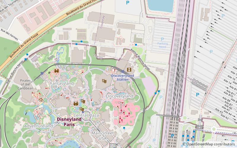 Star Tours location map