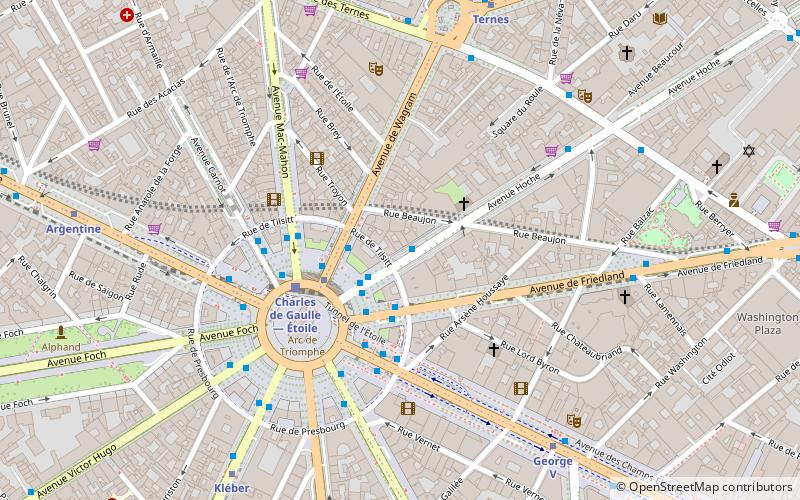 Rue de Tilsitt location map