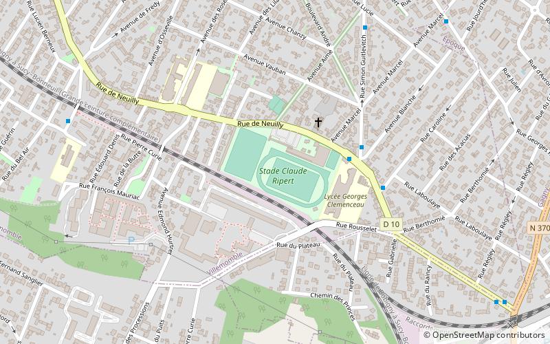 Stade Georges Pompidou location map