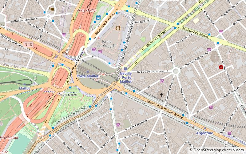 Porte Maillot location map