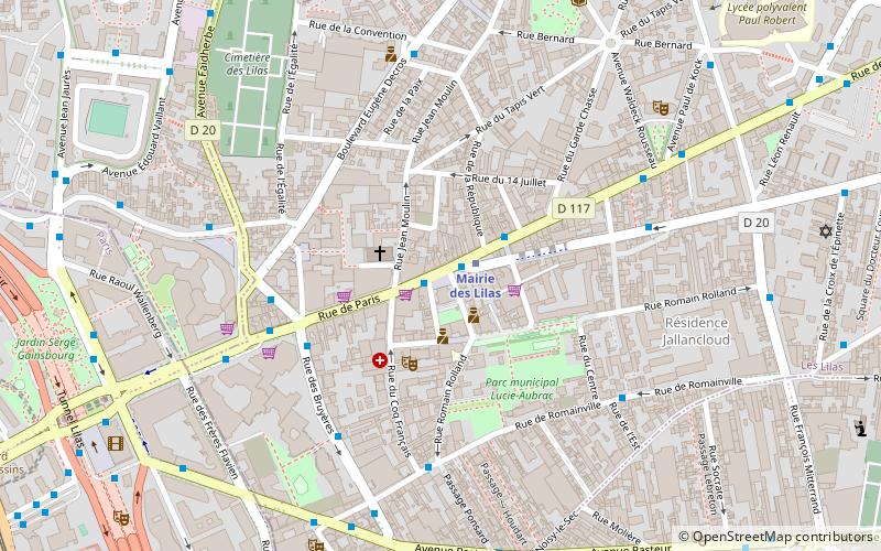 Les Lilas location map