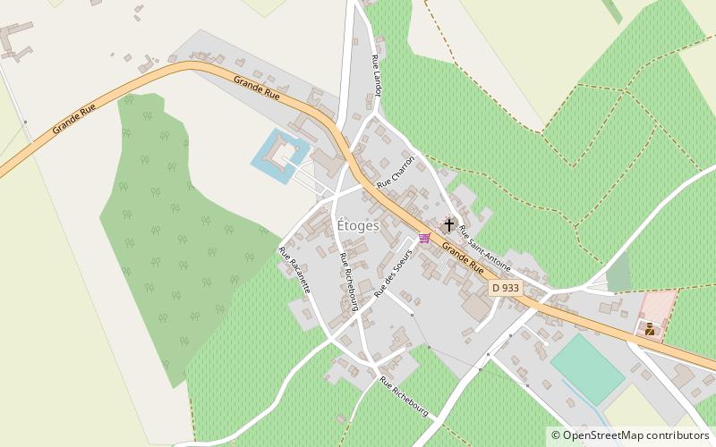 Etoges location map