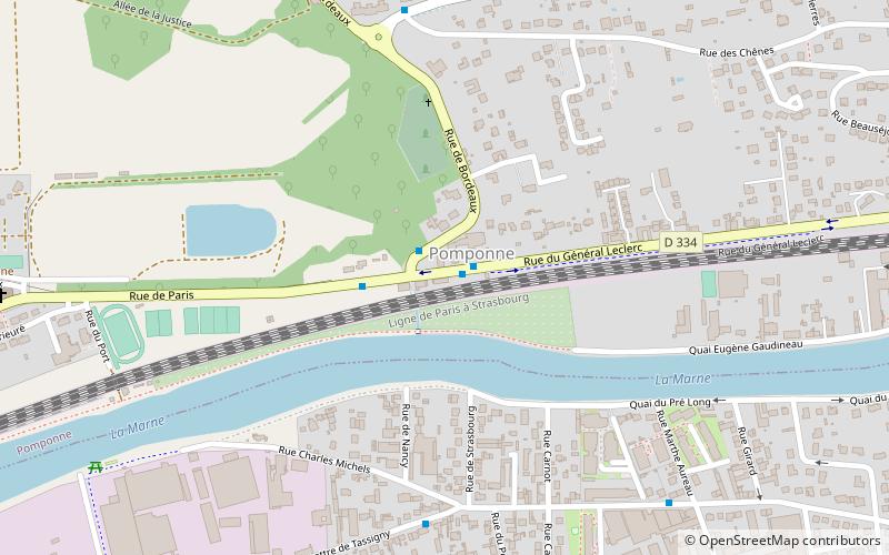 Pomponne location map