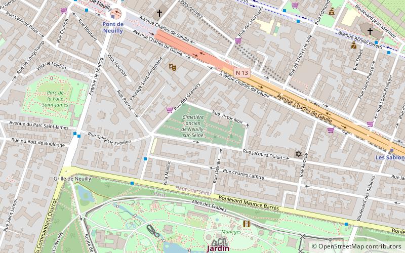 Neuilly-sur-Seine Old Communal Cemetery location map