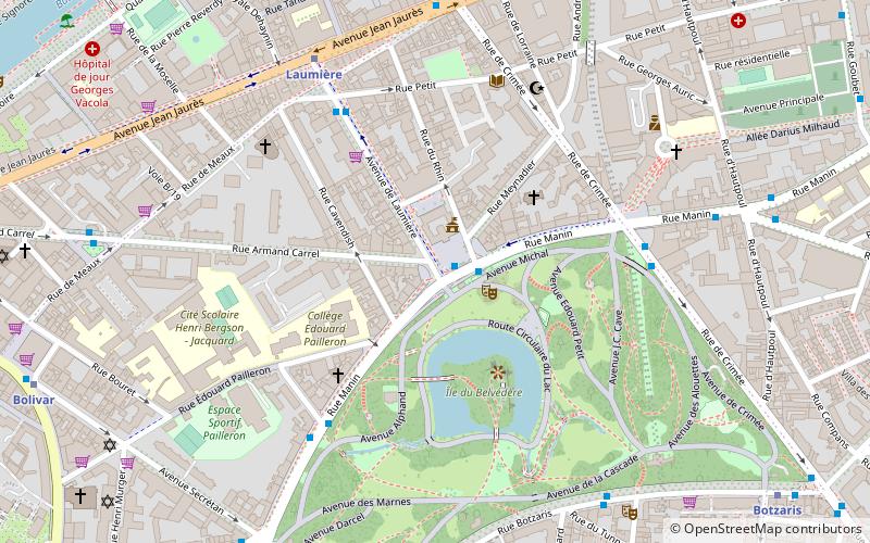 19. dzielnica Paryża location map