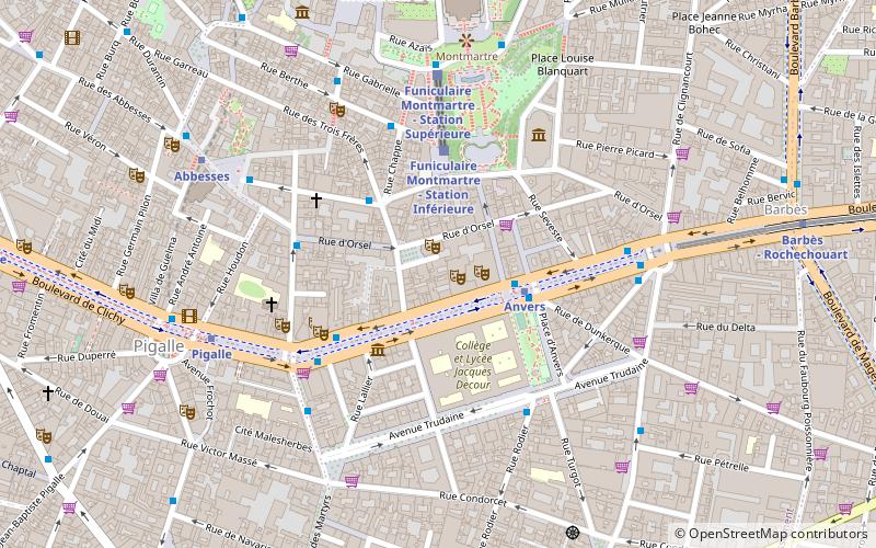 Adagio Paris Montmartre location map