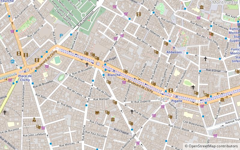 Boulevard de Clichy location map