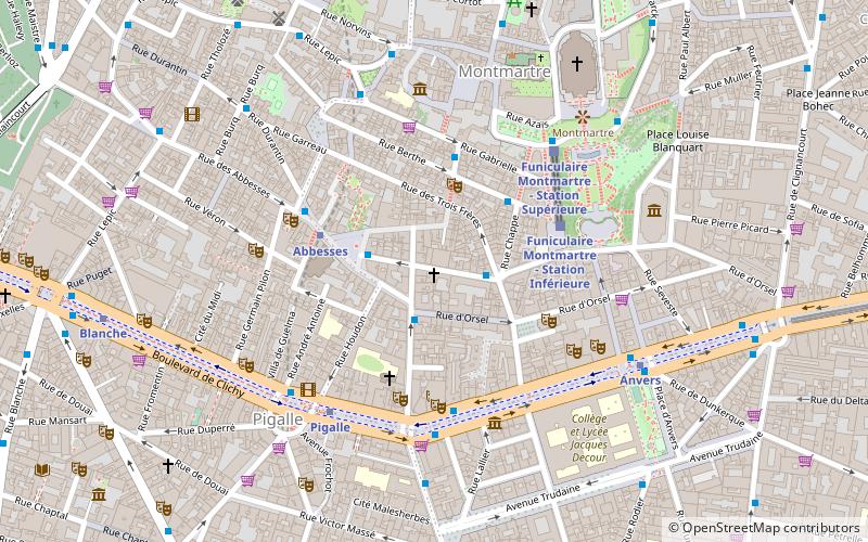 Martyrium of Saint Denis location map
