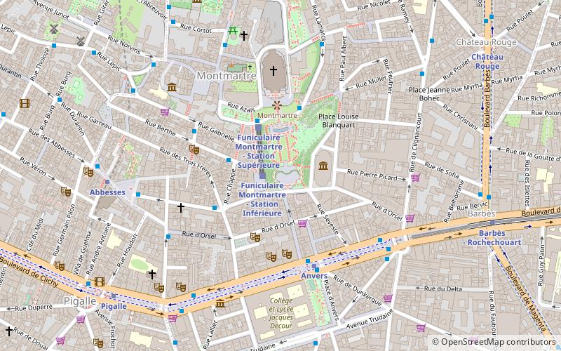 montmartre carousel paris location map