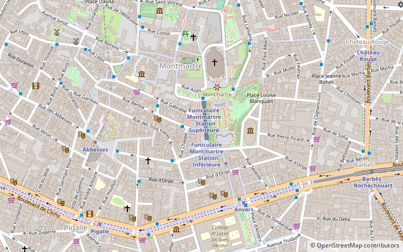 Rue Foyatier location map
