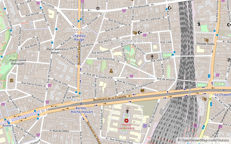 Quartier de la Goutte-d'Or location map