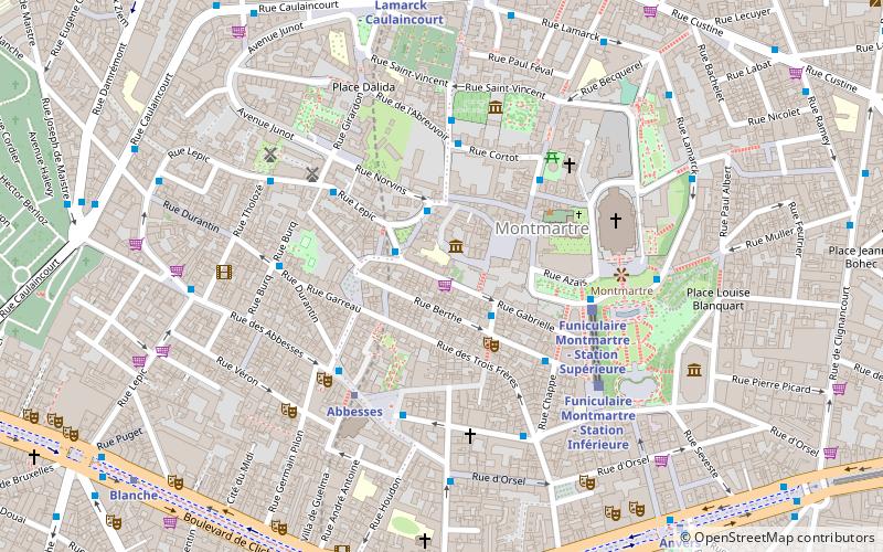 St-Pierre de Montmartre location map