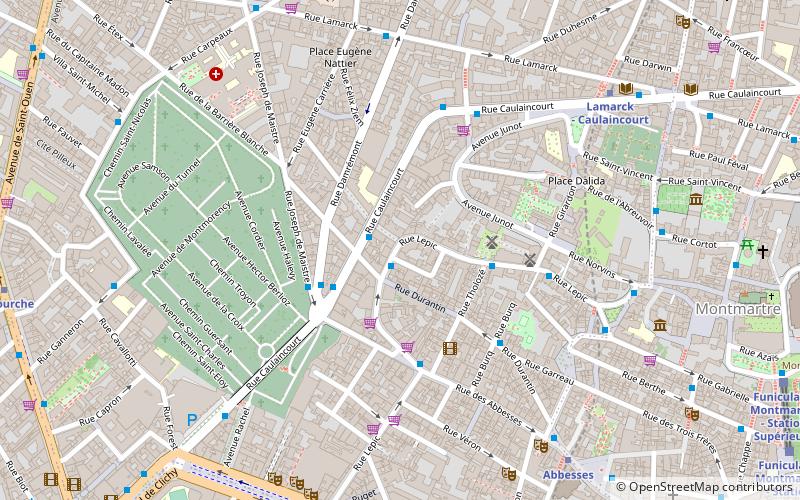 Rue Lepic location map