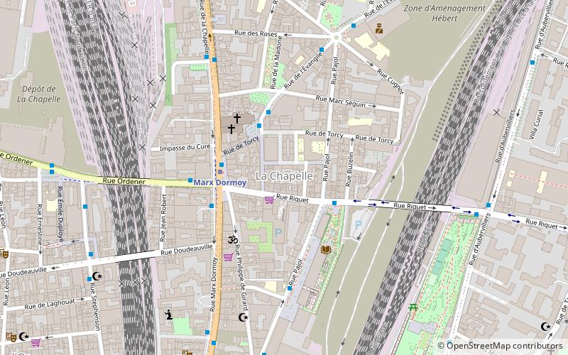 Quartier de La Chapelle location map