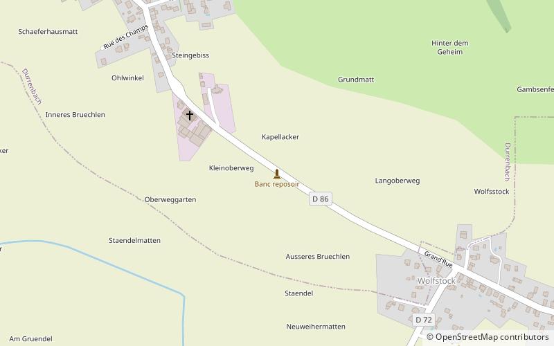 banc reposoir durrenbach location map