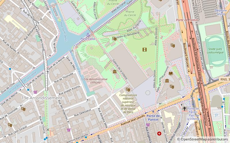 Grande halle de la Villette location map