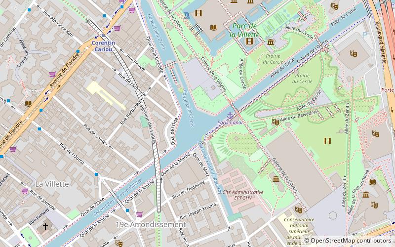 Canal Saint-Denis location map