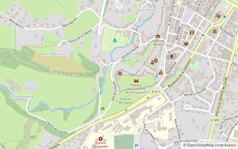 Donjon- Palais location map