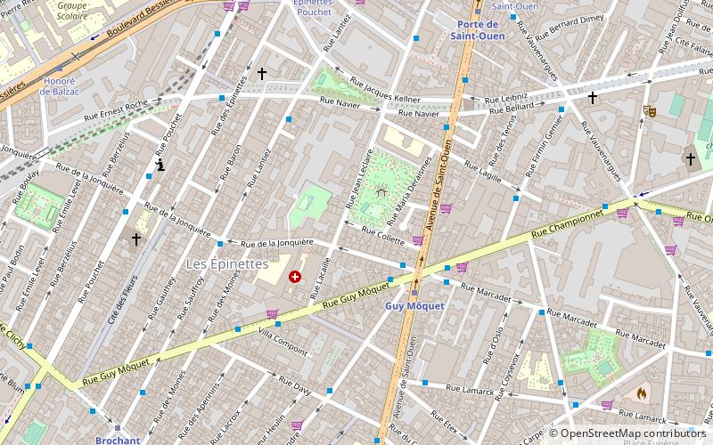 Square des Epinettes location map