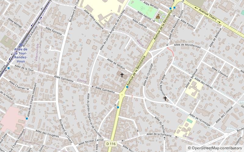 Église Notre-Dame du Raincy location map