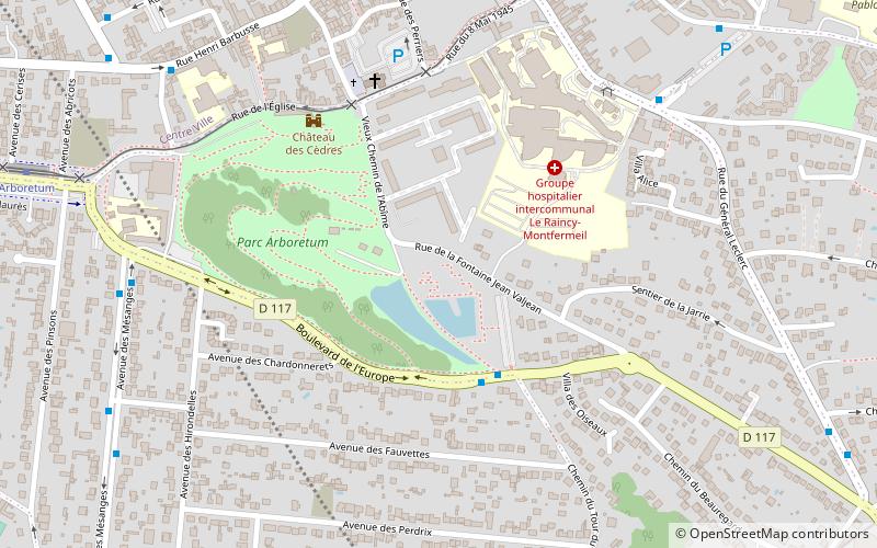 Parc Arboretum de Montfermeil location map