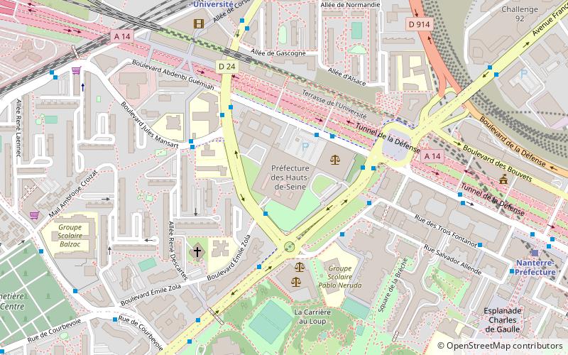 Préfecture des Hauts-de-Seine location map