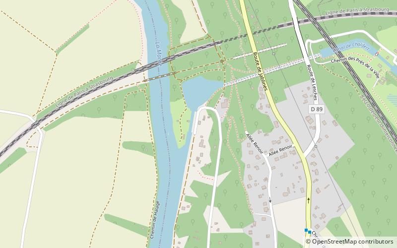 Canal de Meaux à Chalifert location map